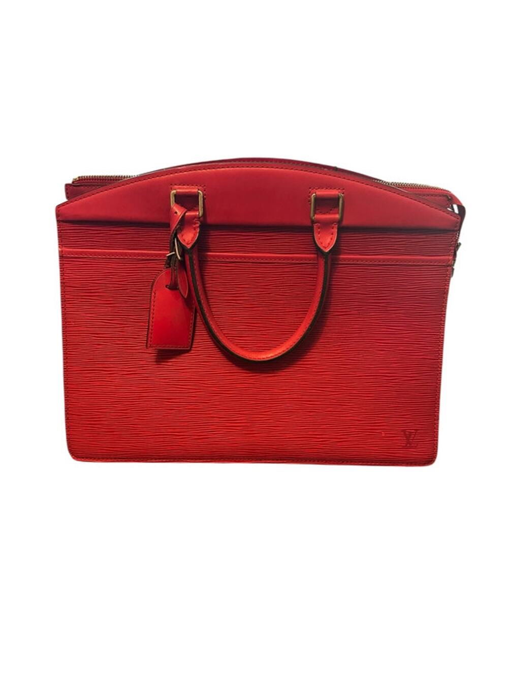 Authentic Louis Vuitton Riviera Bag Red Epi Leather Vintage Brietcase Handbag LV